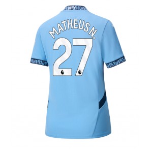 Manchester City Matheus Nunes #27 Hemmatröja Kvinnor 2024-25 Kortärmad